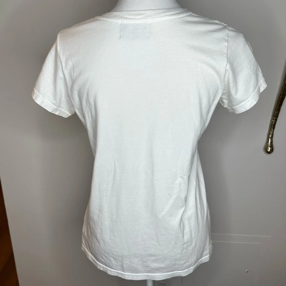 Juicy Couture “Why Am I Always Hungry” T-Shirt with Crystals Sz. M - Picture 4 of 6